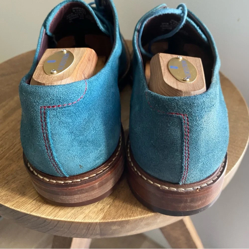 Ted BakerJoehal Derby Shoes blue Teal turquoise Suede derby Oxfords shoes 9 men